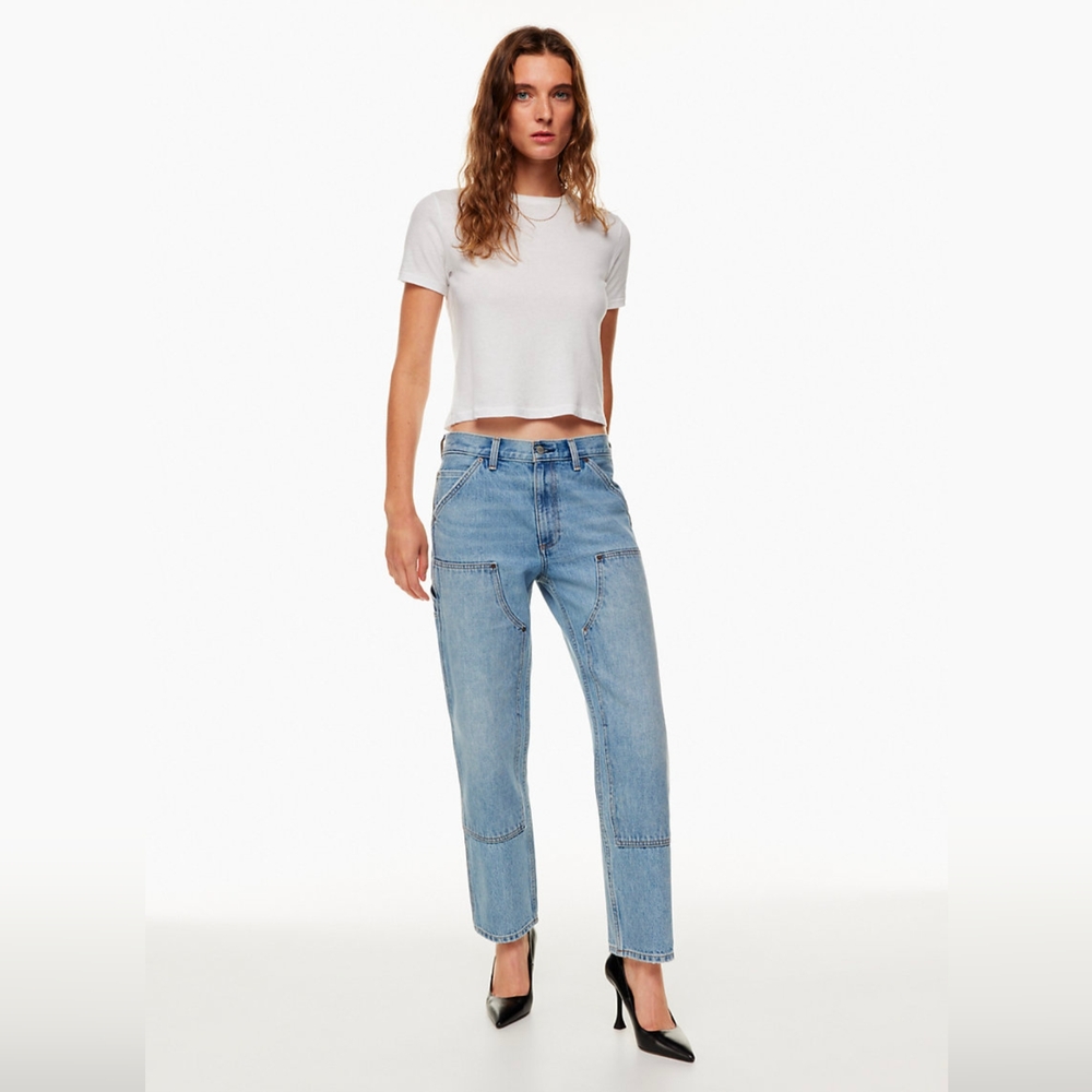 Aritzia/Denim Forum Lou Lou Low rise carpenter jeans sz 26 (see description)